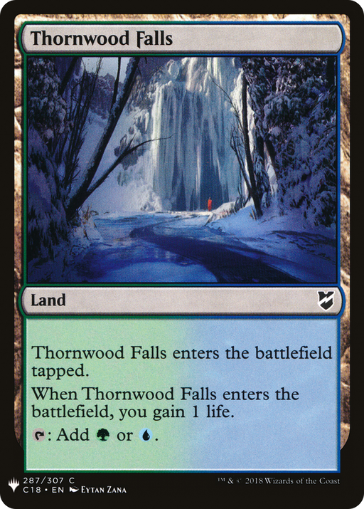 Thornwood Falls (LIST-C18-287) [Mystery Booster] The List MTG Single Wizards of the Coast