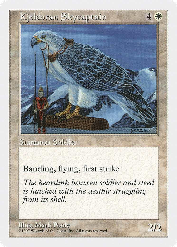 Kjeldoran Skycaptain (5ED-) [Fifth Edition] MTG Single Wizards of the Coast