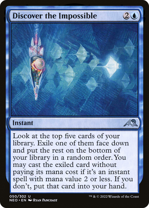 Discover the Impossible (NEO-050) [Kamigawa: Neon Dynasty] MTG Single Wizards of the Coast