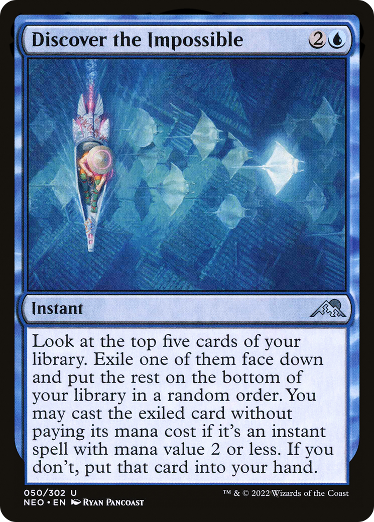 Discover the Impossible (NEO-050) [Kamigawa: Neon Dynasty] Foil MTG Single Wizards of the Coast