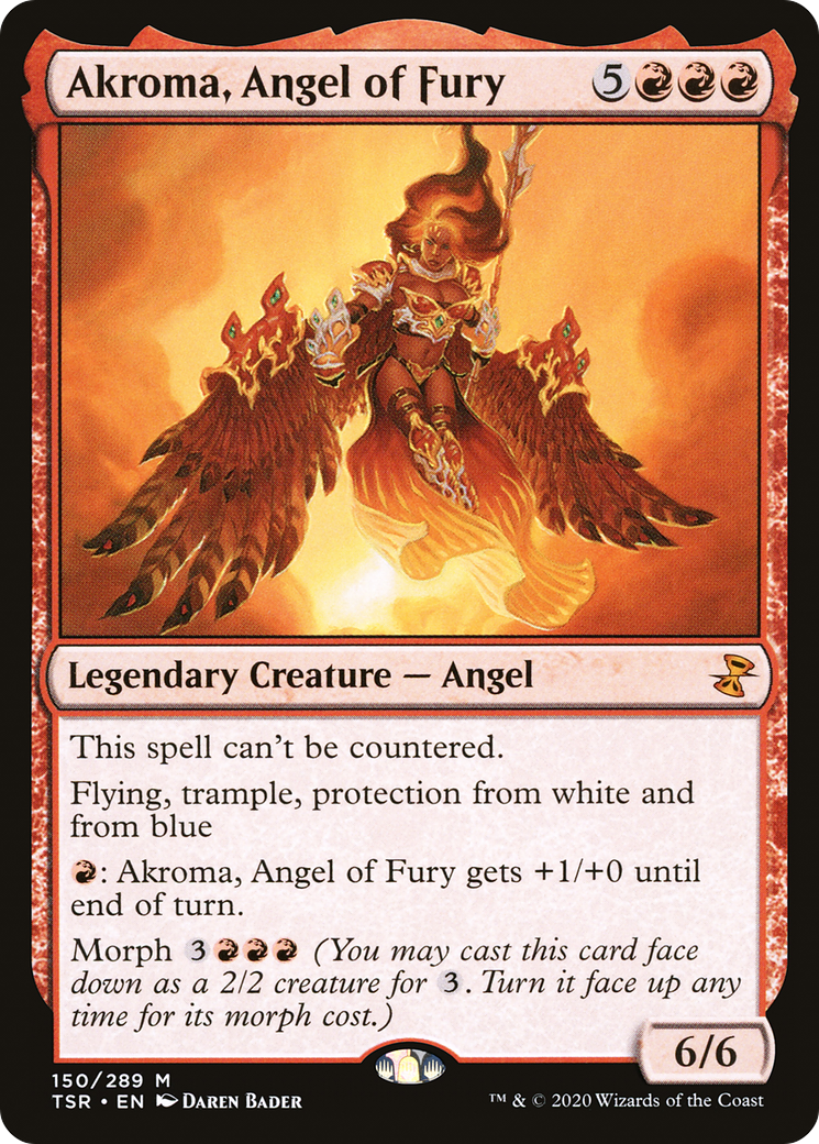 Akroma, Angel of Fury [Time Spiral Remastered] MTG Single Magic: The Gathering