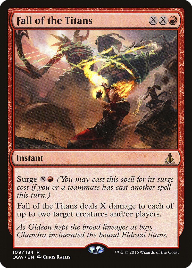 Fall of the Titans (OGW-109) [Oath of the Gatewatch] MTG Single Wizards of the Coast