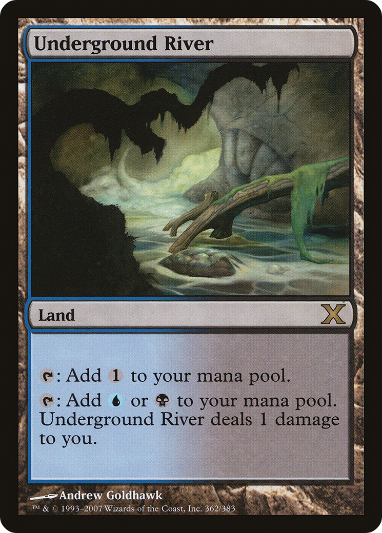 Underground River (10E-362) [Tenth Edition] Foil MTG Single Wizards of the Coast