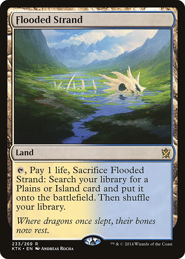 Flooded Strand (KTK-233) [Khans of Tarkir] MTG Single Wizards of the Coast