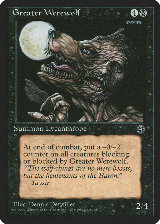 Greater Werewolf (HML-) [Homelands] MTG Single Wizards of the Coast