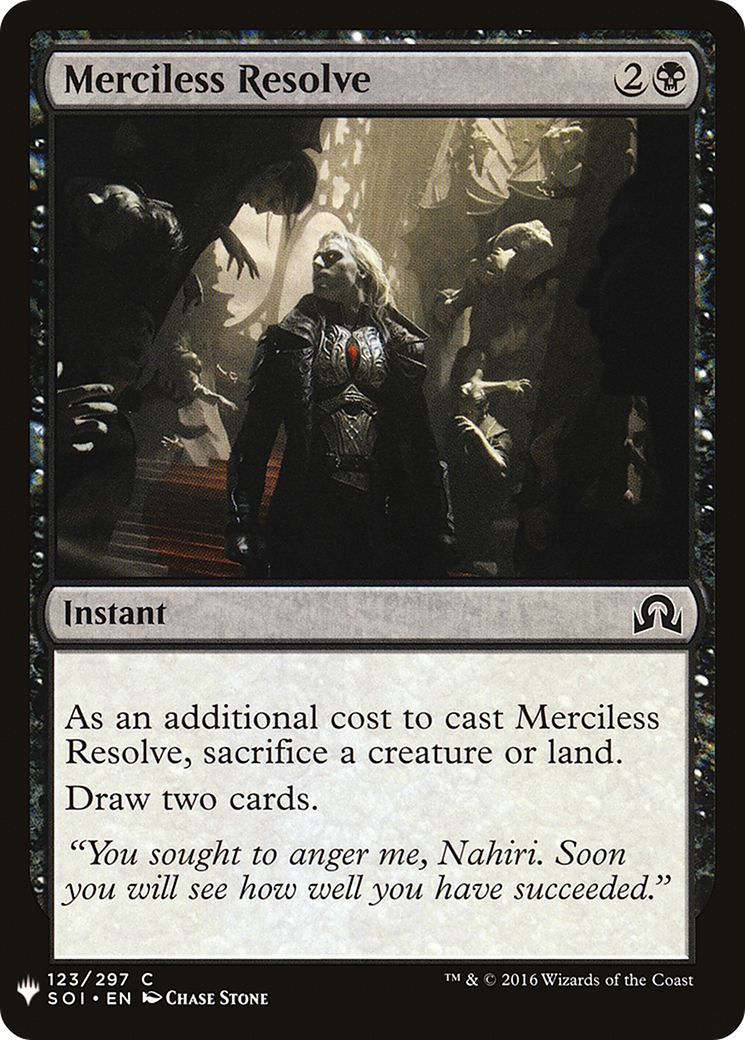 Merciless Resolve (LIST-SOI-123) [Mystery Booster] The List MTG Single Wizards of the Coast