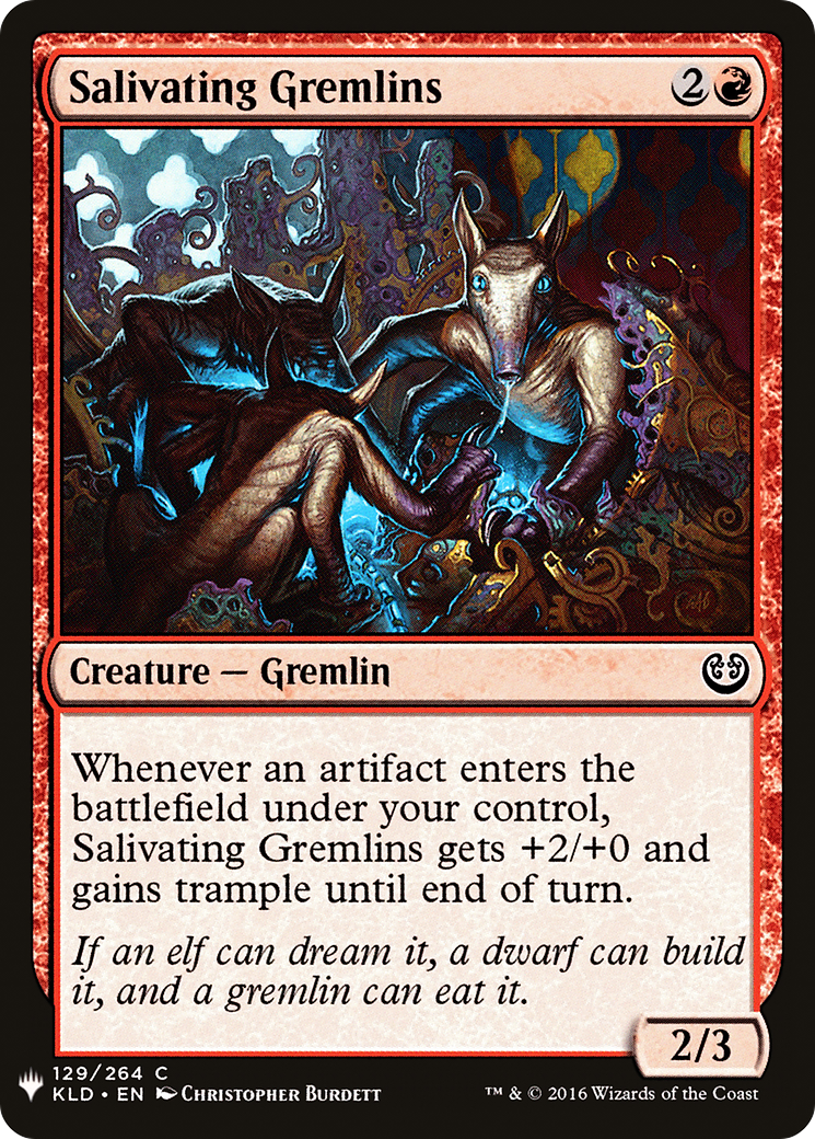 Salivating Gremlins (LIST-KLD-129) [Mystery Booster] The List MTG Single Wizards of the Coast