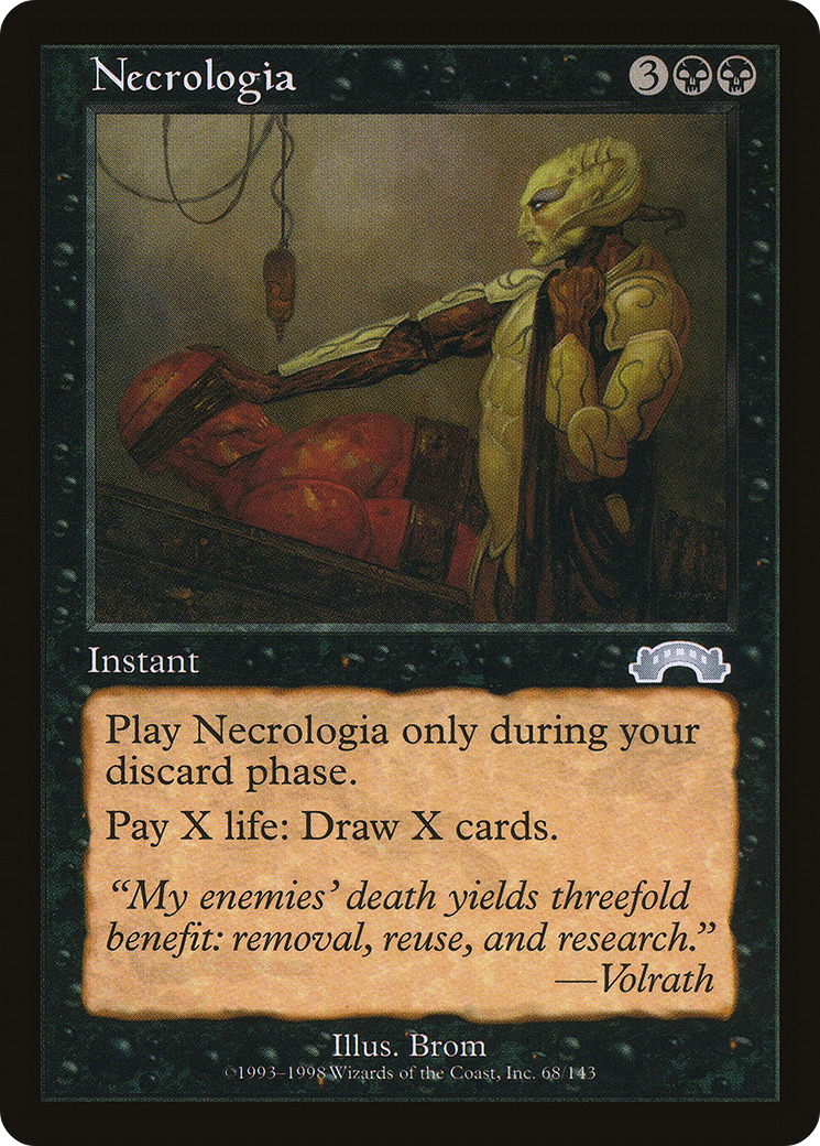 Necrologia (EXO-068) [Exodus] MTG Single Wizards of the Coast