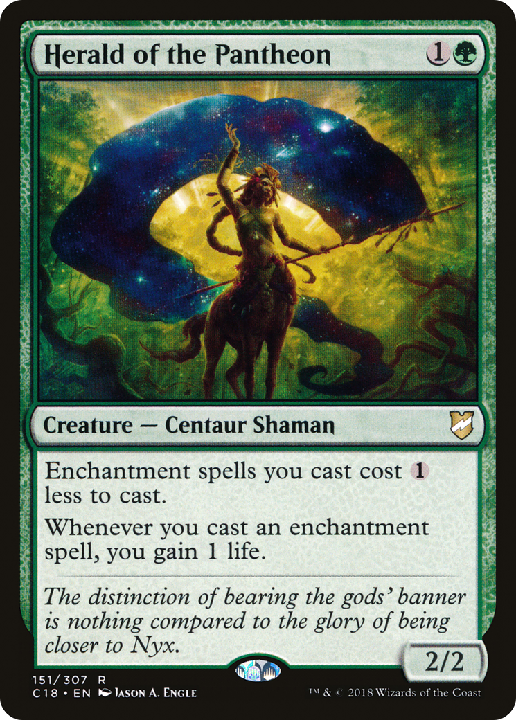 Herald of the Pantheon (C18-151) [Commander 2018] MTG Single Wizards of the Coast