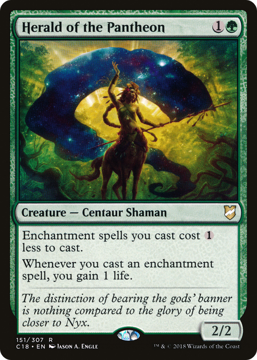 Herald of the Pantheon (C18-151) [Commander 2018] MTG Single Wizards of the Coast