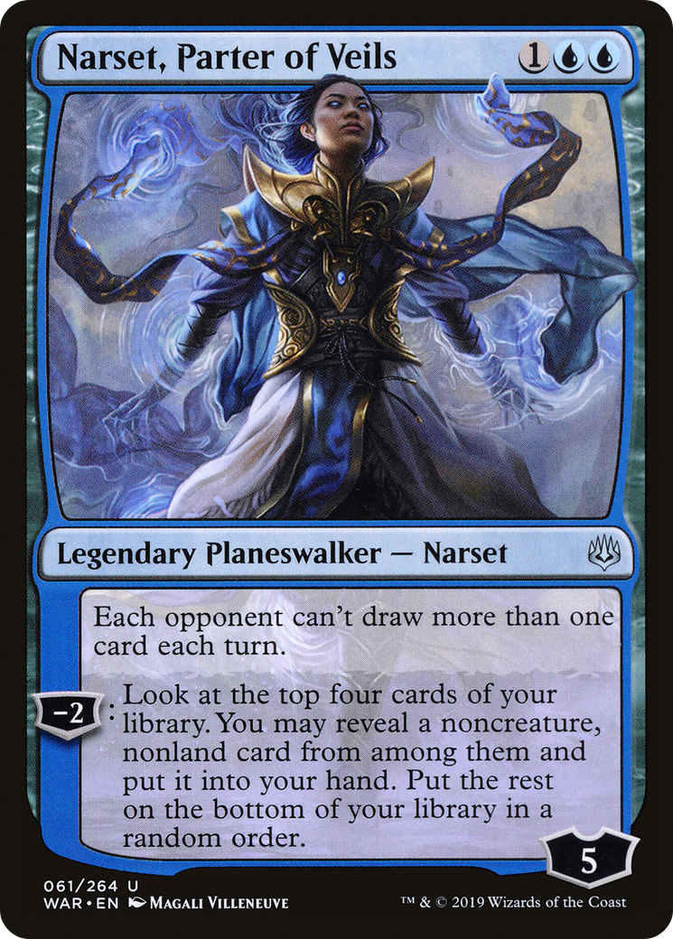 Narset, Parter of Veils (WAR-061) [War of the Spark] Foil MTG Single Wizards of the Coast