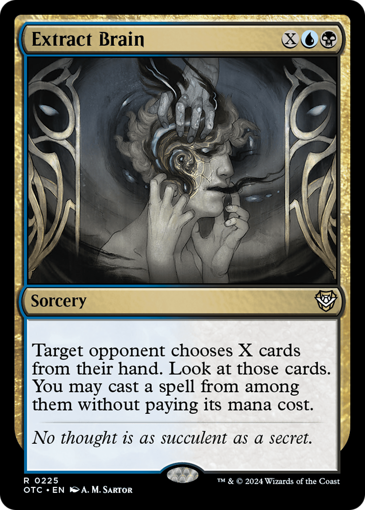Extract Brain (OTC-225) [Outlaws of Thunder Junction Commander] MTG Single Wizards of the Coast