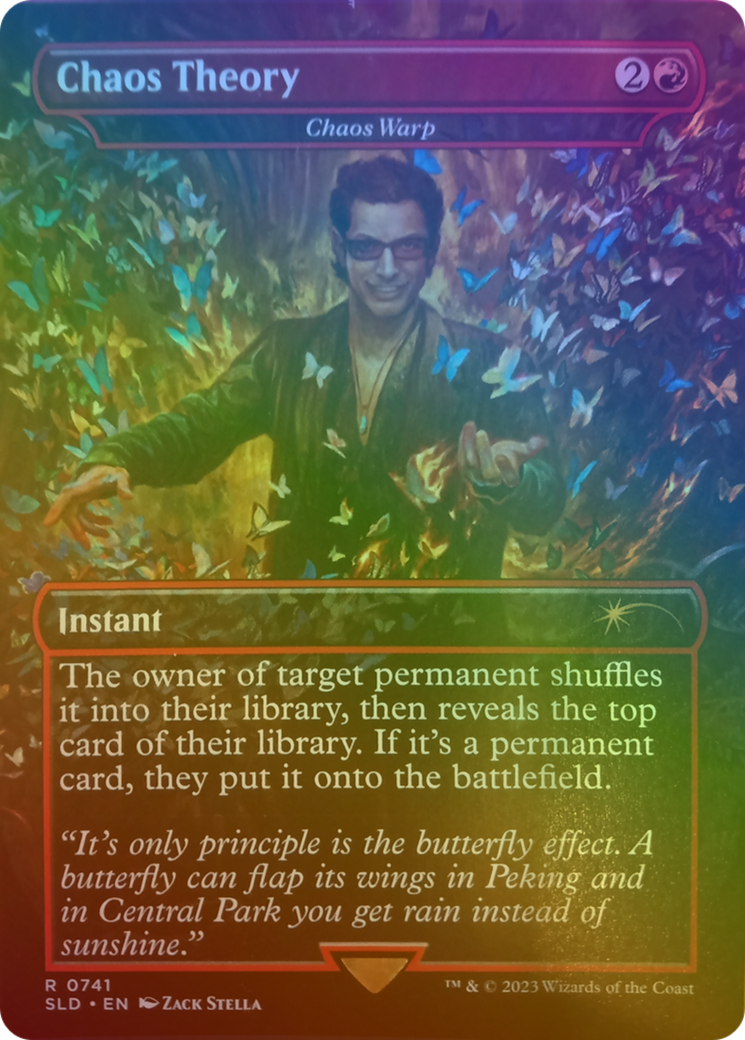 Chaos Theory - Chaos Warp (Rainbow Foil) (SLD-741) [Secret Lair] Drop (Borderless) Foil MTG Single Wizards of the Coast