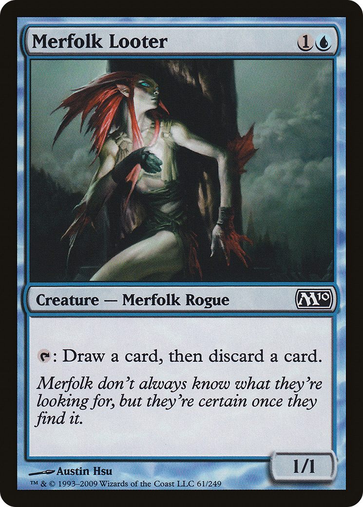 Merfolk Looter (M10-061) [Magic 2010] Foil MTG Single Wizards of the Coast