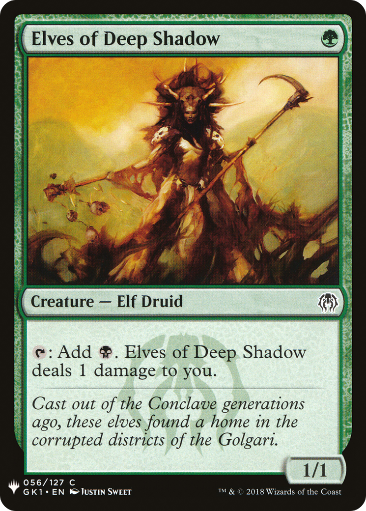 Elves of Deep Shadow (LIST-056) [Mystery Booster] The List MTG Single Wizards of the Coast