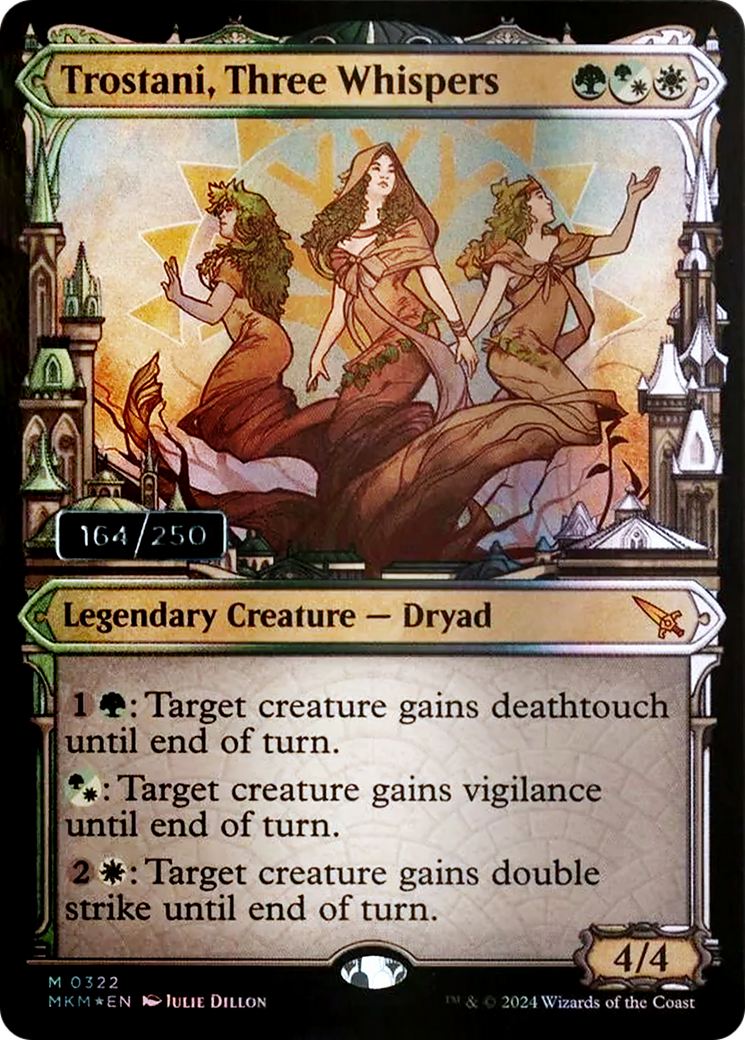 Trostani, Three Whispers (Serial Numbered) (MKM-322) [Murders at Karlov Manor] Foil MTG Single Wizards of the Coast