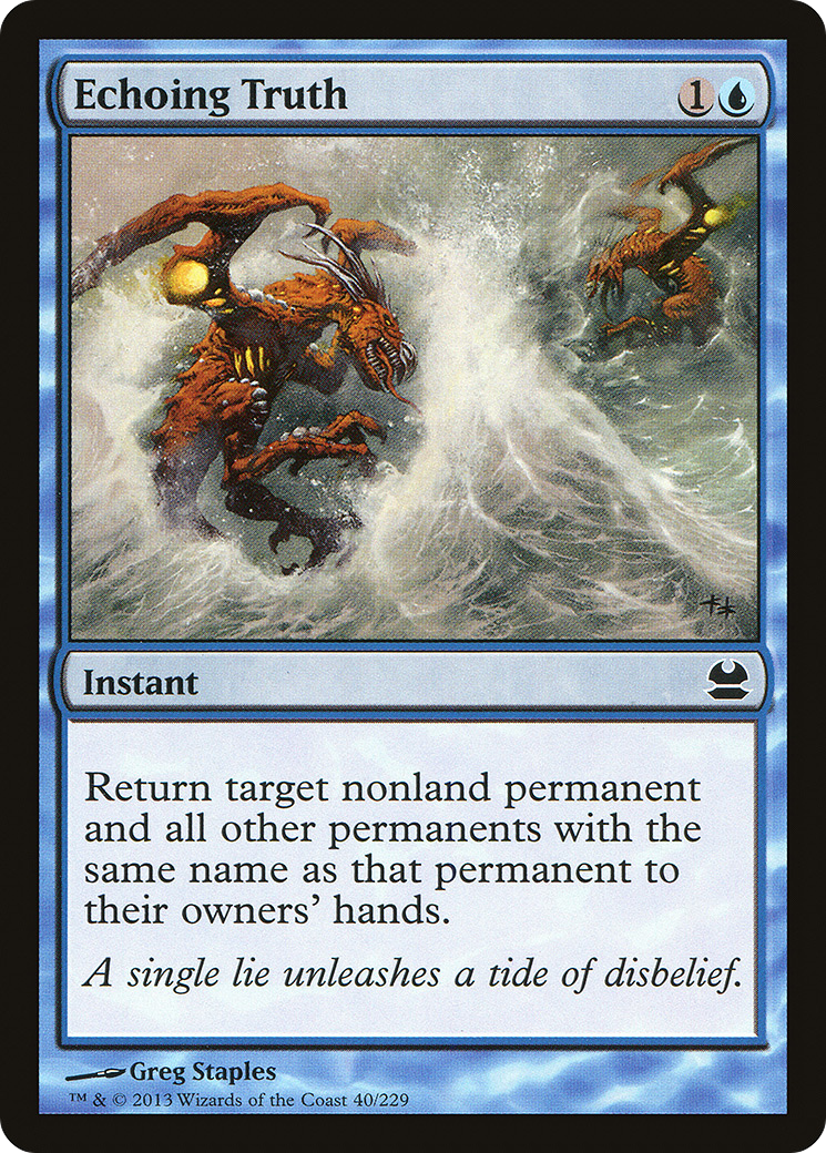 Echoing Truth (MMA-040) [Modern Masters] Foil MTG Single Wizards of the Coast