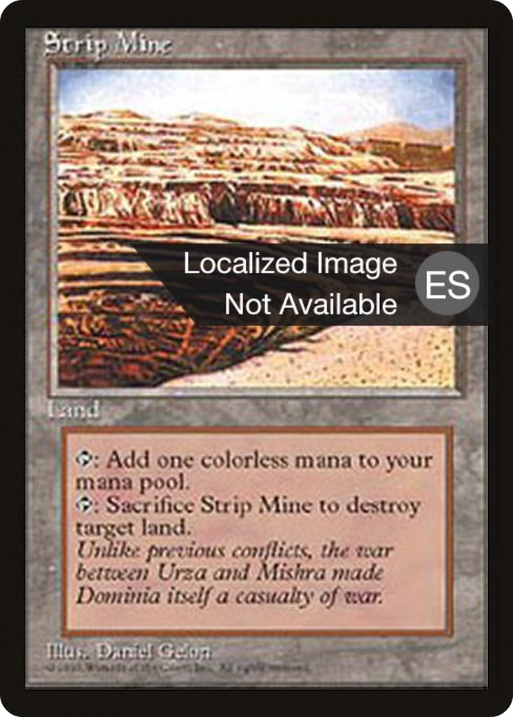 Strip Mine (4BB-189) [Fourth Edition Foreign Black Border] MTG Single Magic: The Gathering