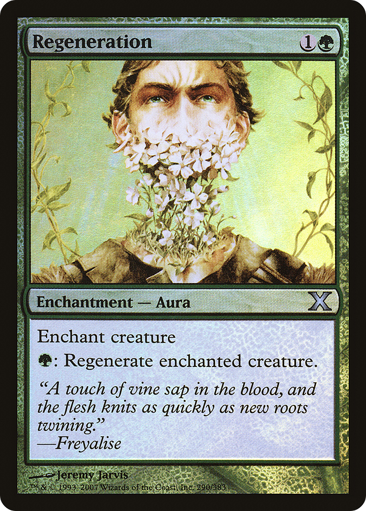Regeneration (10E-290★) [Tenth Edition] Foil MTG Single Wizards of the Coast