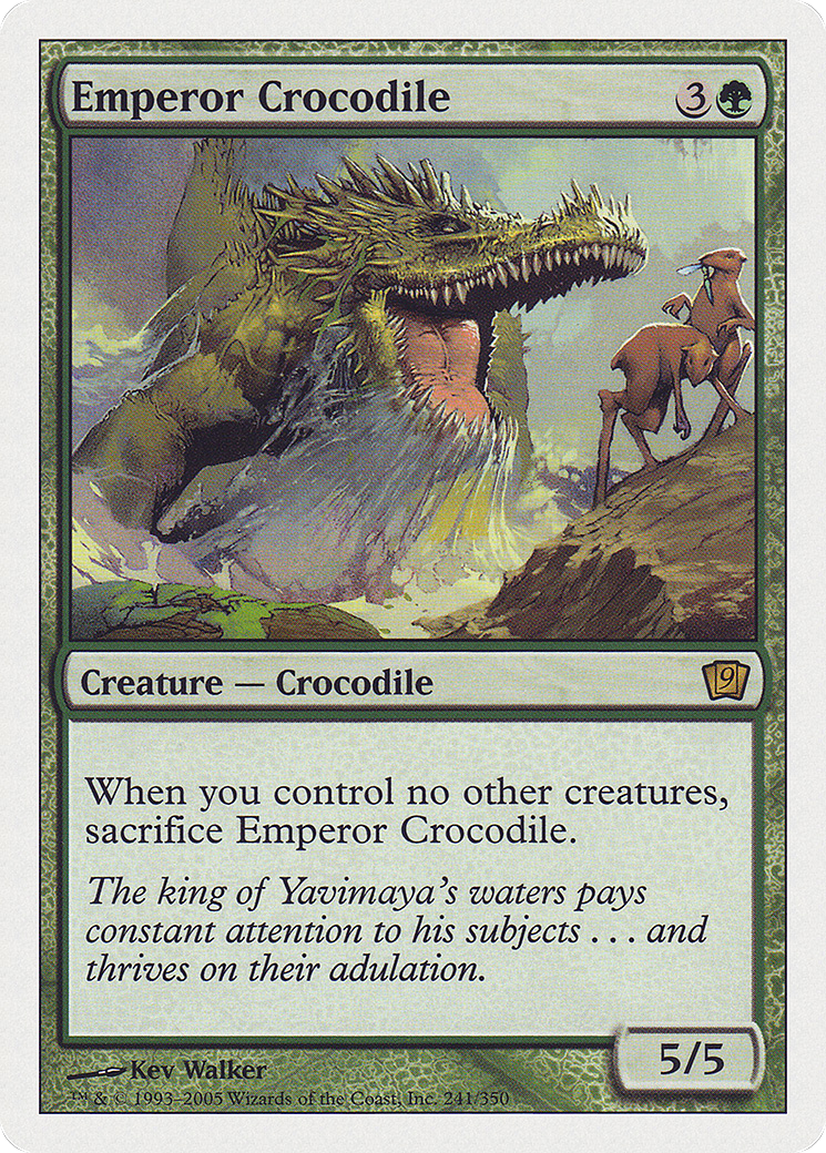 Emperor Crocodile (9ED-241) [9th Edition] Foil MTG Single Wizards of the Coast