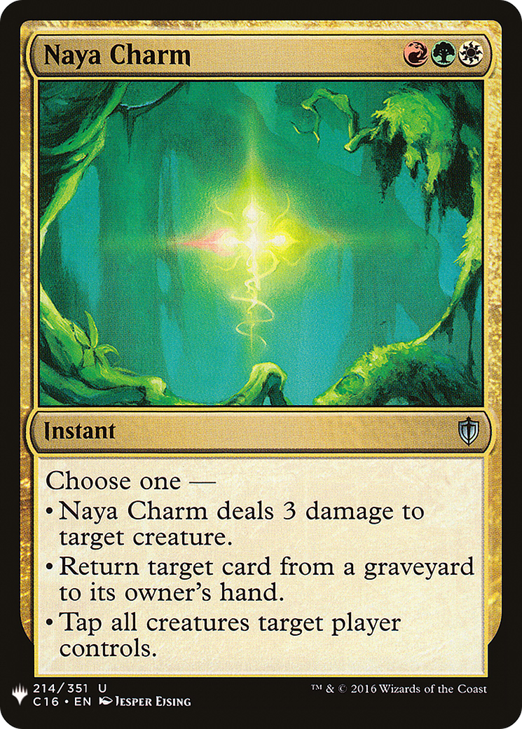 Naya Charm (LIST-C16-214) [Mystery Booster] The List MTG Single Wizards of the Coast