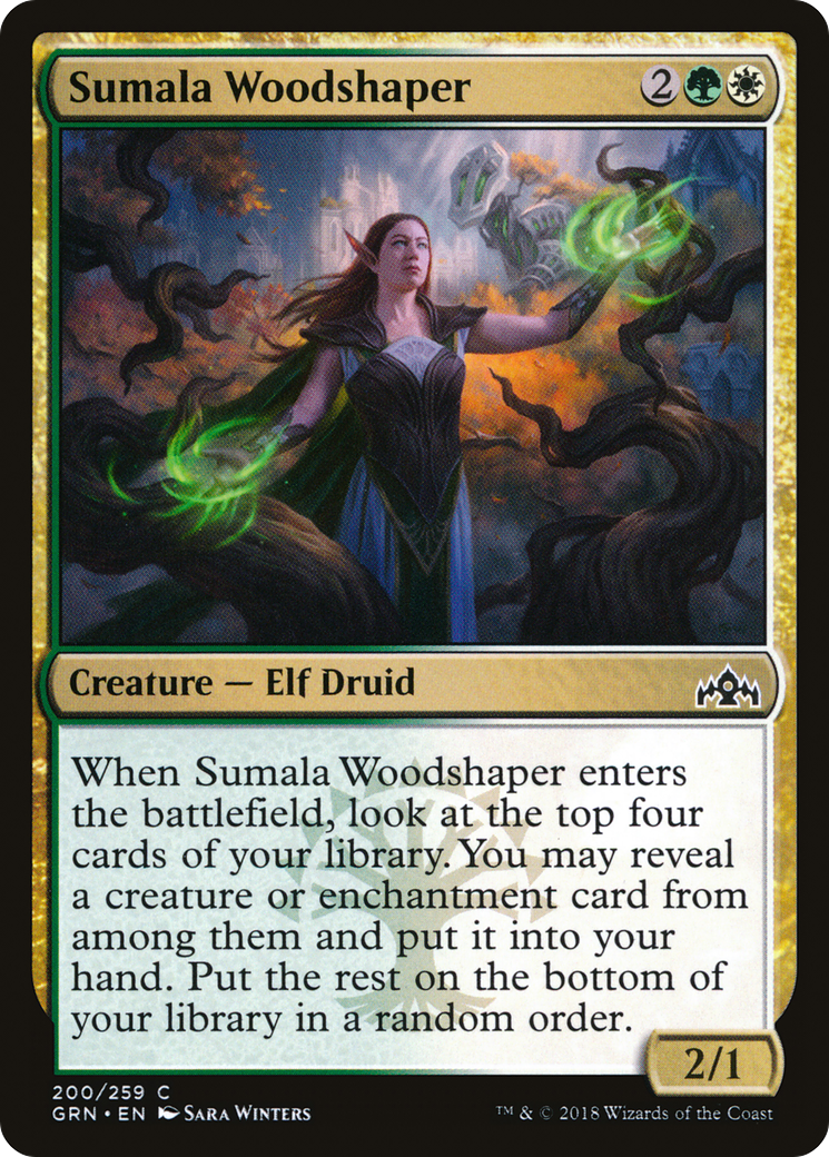 Sumala Woodshaper (GRN-200) [Guilds of Ravnica] Foil MTG Single Wizards of the Coast