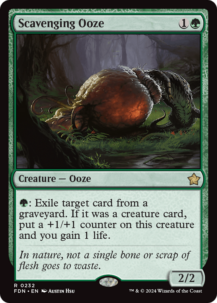 Scavenging Ooze (FDN-232) [Foundations] MTG Single Wizards of the Coast