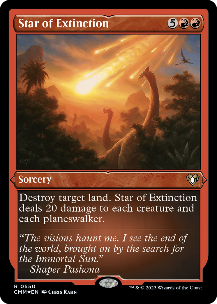 Star of Extinction (CMM-550) [Commander Masters] Etched Foil MTG Single Wizards of the Coast