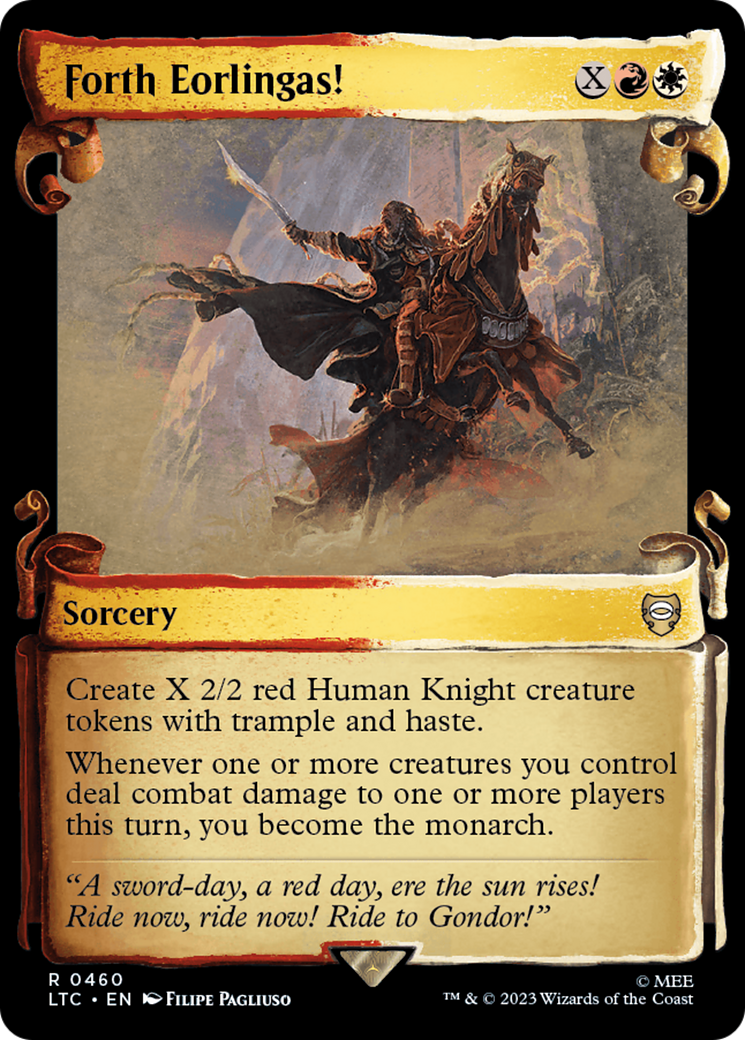 Forth Eorlingas! (Showcase Scrolls) (LTC-460) [Tales of Middle-earth Commander] (Showcase) MTG Single Wizards of the Coast