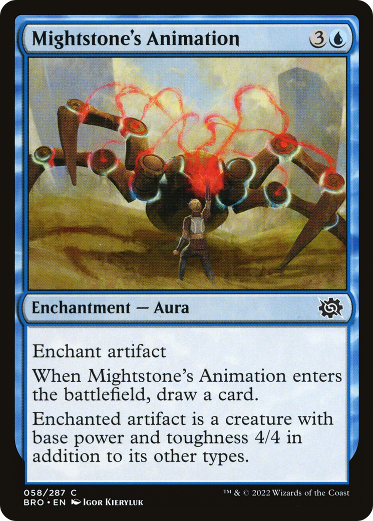 Mightstone's Animation (BRO-058) [The Brothers' War] MTG Single Wizards of the Coast