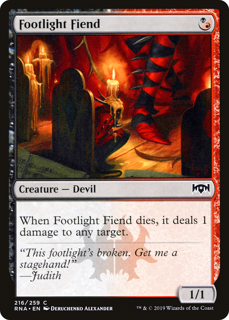 Footlight Fiend (RNA-216) [Ravnica Allegiance] Foil MTG Single Wizards of the Coast