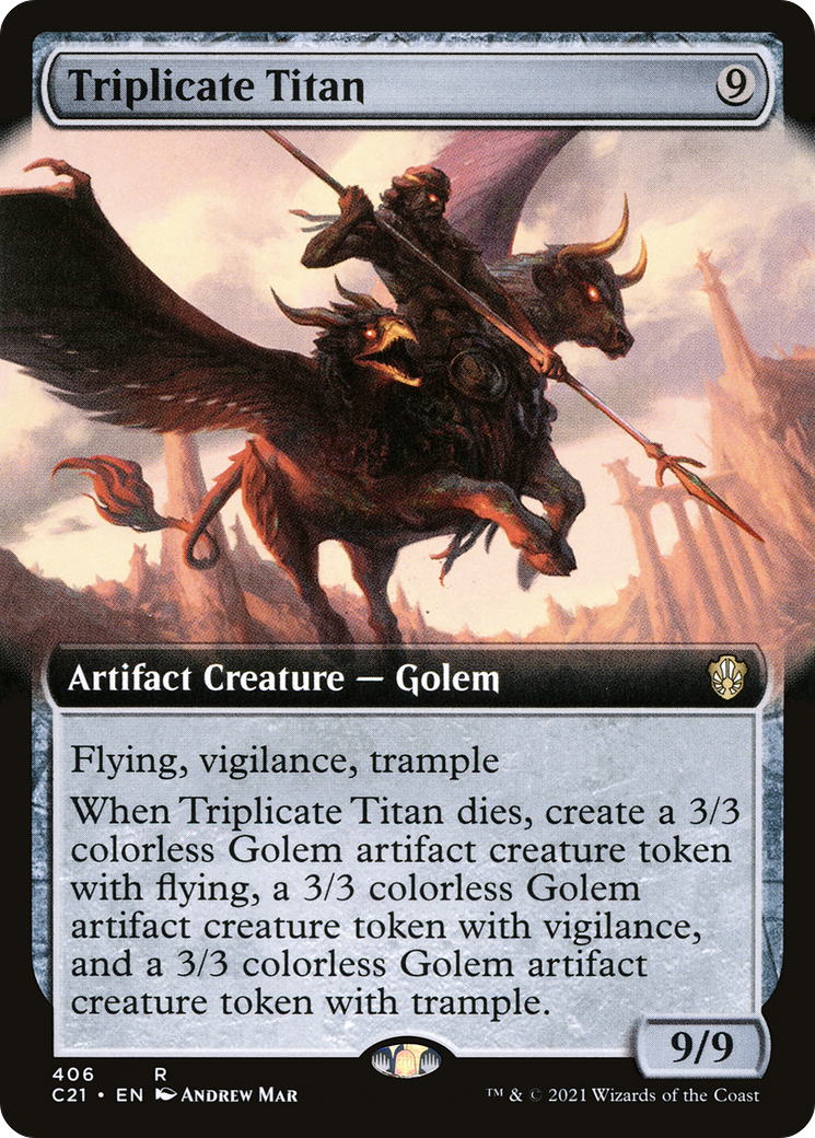 Triplicate Titan (C21-406) [Commander 2021] (Extended Art) MTG Single Wizards of the Coast