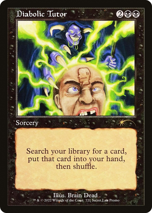 Diabolic Tutor (721) (SLD-721) [Secret Lair Drop] MTG Single Wizards of the Coast