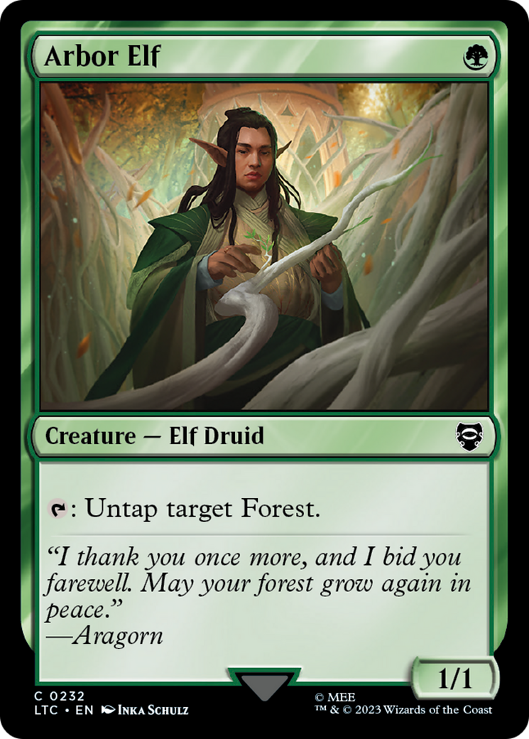 Arbor Elf (LTC-232) [Tales of Middle-earth Commander] MTG Single Wizards of the Coast