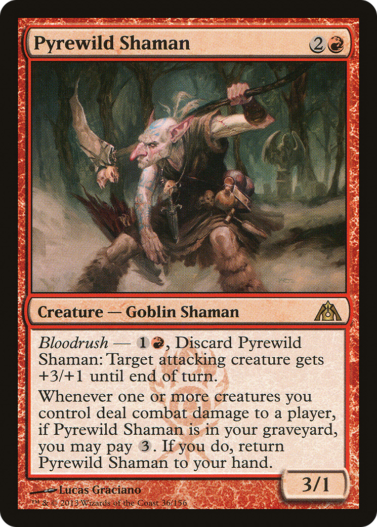 Pyrewild Shaman (DGM-036) [Dragon's Maze] Foil MTG Single Wizards of the Coast