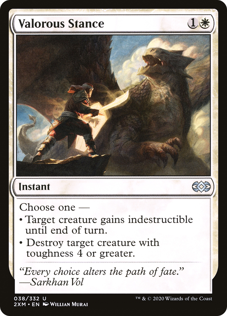 Valorous Stance (2XM-038) [Double Masters] Foil MTG Single Wizards of the Coast