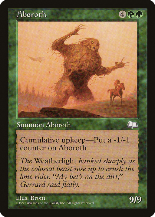 Aboroth [Weatherlight] MTG Single Magic: The Gathering