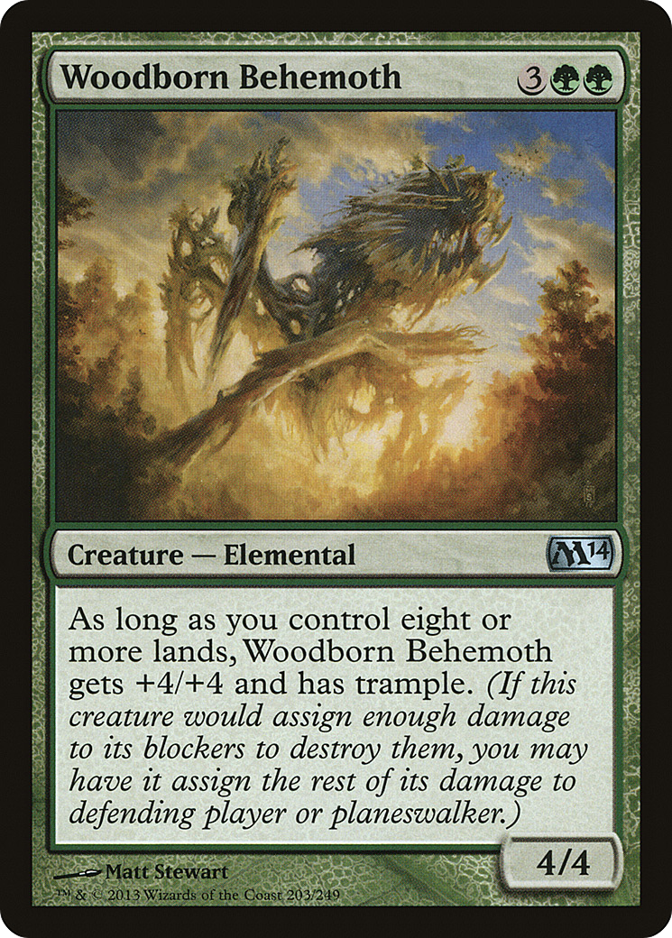 Woodborn Behemoth (M14-203) [Magic 2014] Foil MTG Single Wizards of the Coast