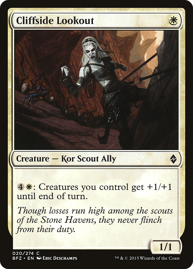 Cliffside Lookout (BFZ-020) [Battle for Zendikar] MTG Single Wizards of the Coast