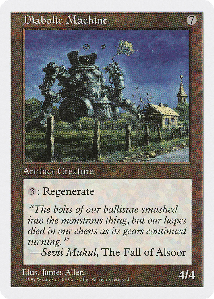 Diabolic Machine (5ED-363) [Fifth Edition] MTG Single Wizards of the Coast