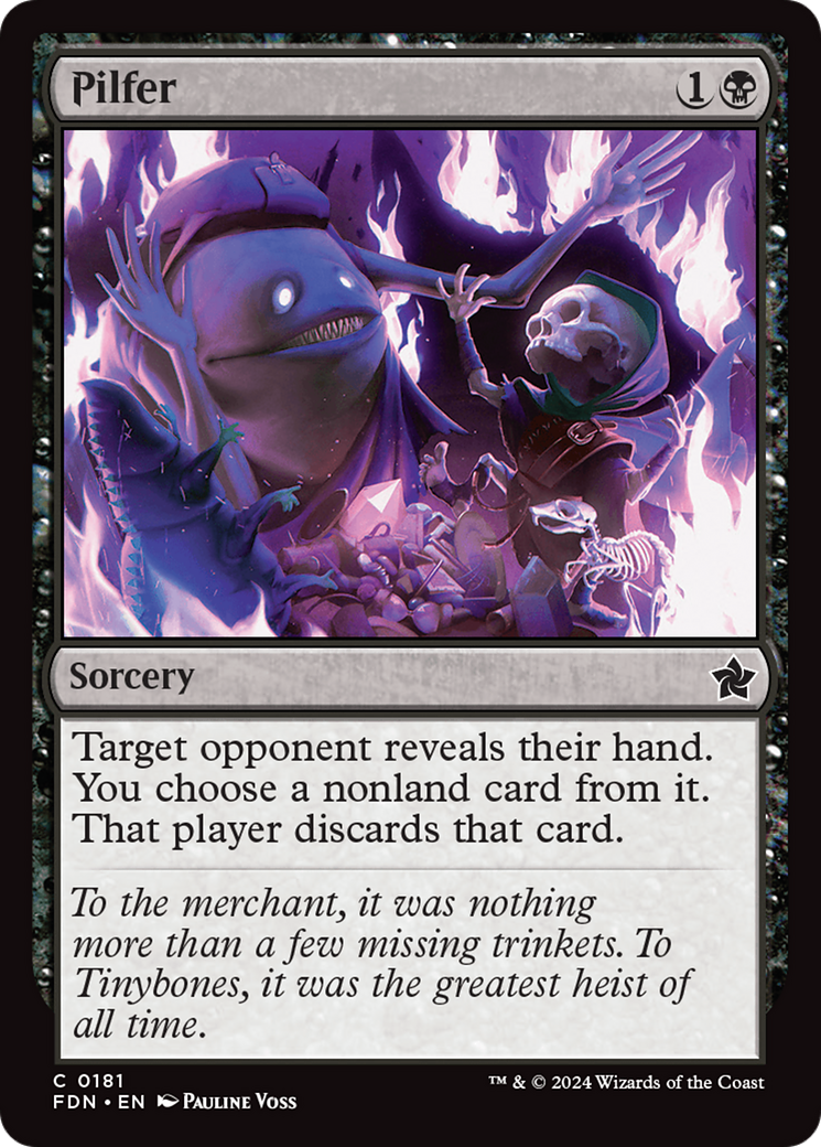Pilfer (FDN-181) [Foundations] Foil MTG Single Wizards of the Coast