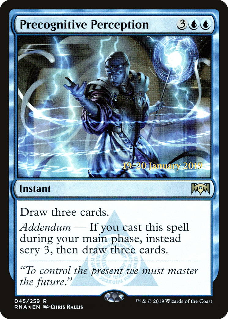 Precognitive Perception (PRE-045) [Ravnica Allegiance Promos] Foil MTG Single Wizards of the Coast