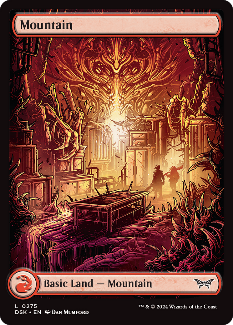 Mountain (0275) - Full Art (DSK-275) [Duskmourn: House of Horror] Foil MTG Single Duskmourn: House of Horror