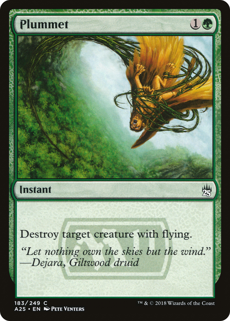 Plummet (A25-183) [Masters 25] Foil MTG Single Wizards of the Coast