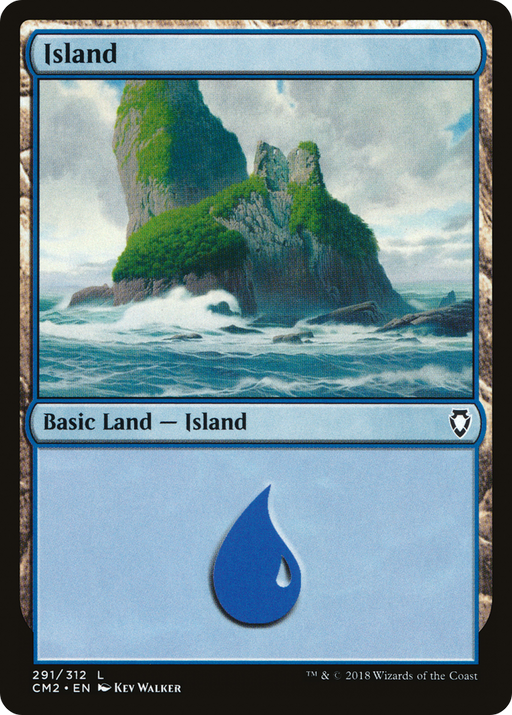 Island (CM2-291) [Commander Anthology Volume II] MTG Single Wizards of the Coast