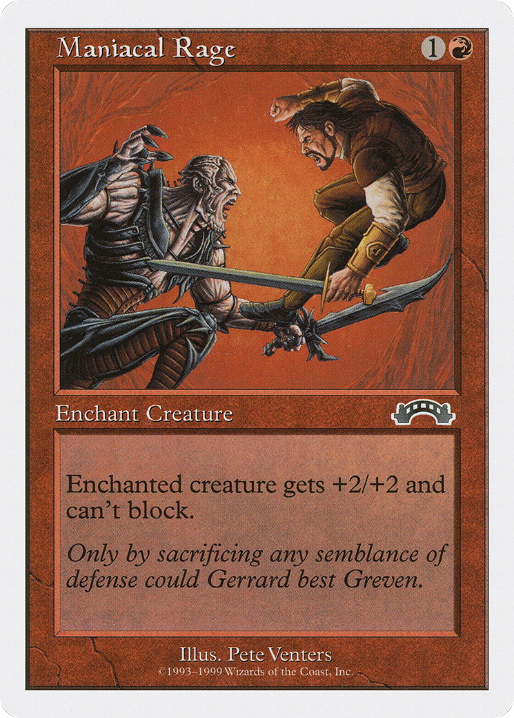Maniacal Rage (BRB-042) [Misc] Battle Royale Box Set MTG Single Wizards of the Coast
