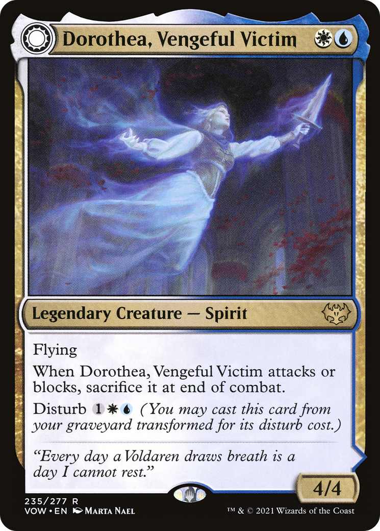 Dorothea, Vengeful Victim (VOW-235) [Innistrad: Crimson Vow] Foil MTG Single Wizards of the Coast