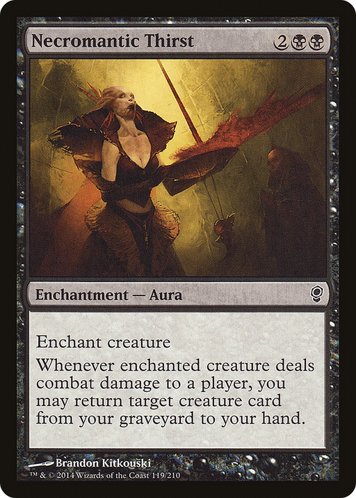 Necromantic Thirst (CNS-119) [Conspiracy] Foil MTG Single Wizards of the Coast