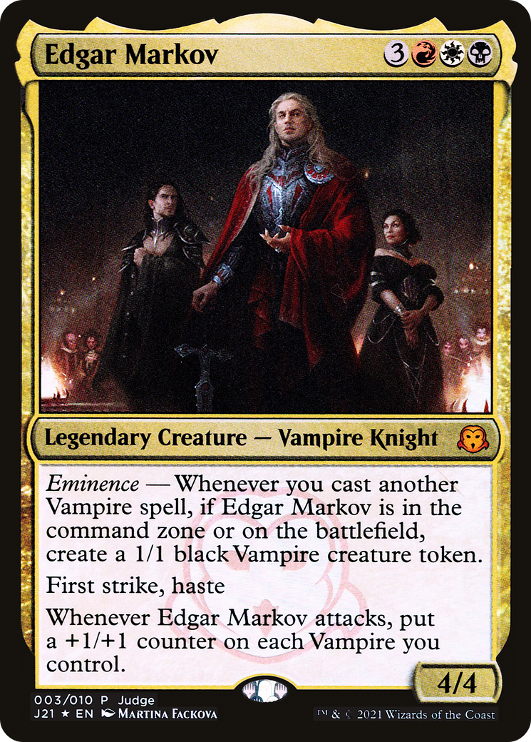Edgar Markov (JDG-003) [Misc] Judge Gift Cards 2021 Foil MTG Single Wizards of the Coast