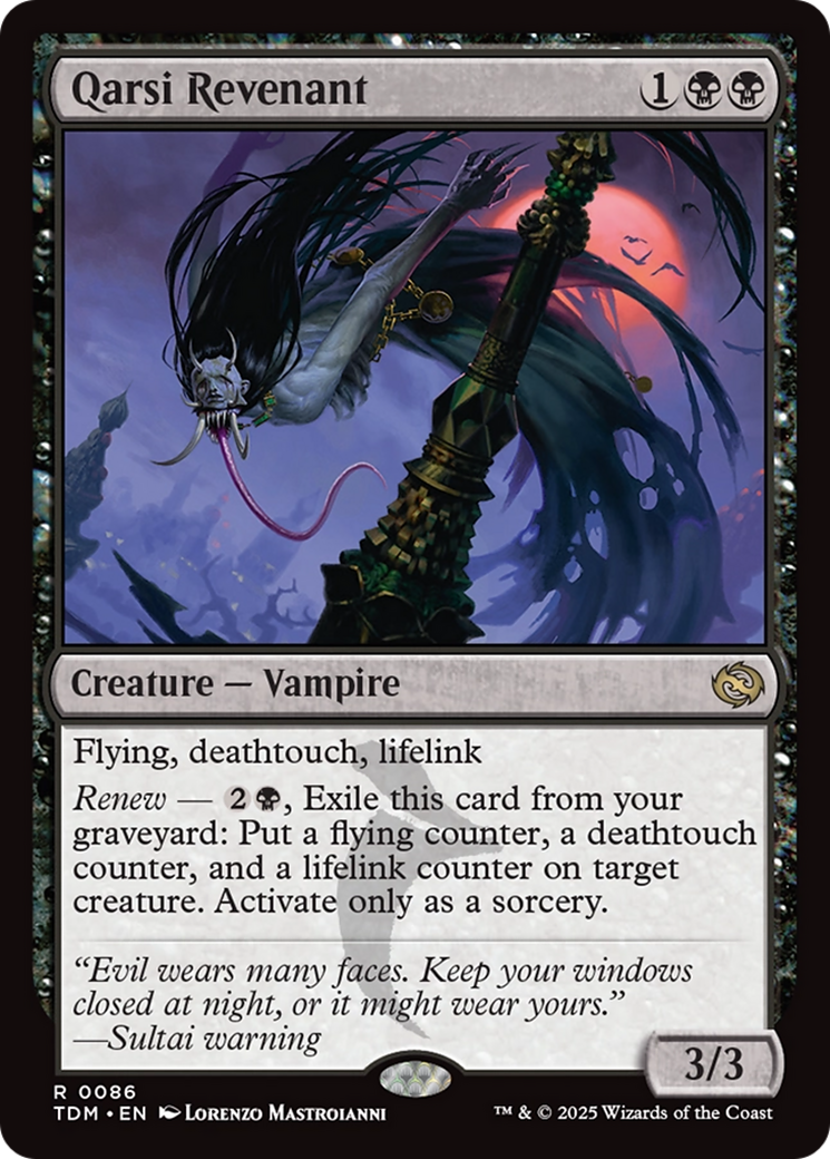 Qarsi Revenant (TDM-086) [Tarkir: Dragonstorm] Foil MTG Single Wizards of the Coast